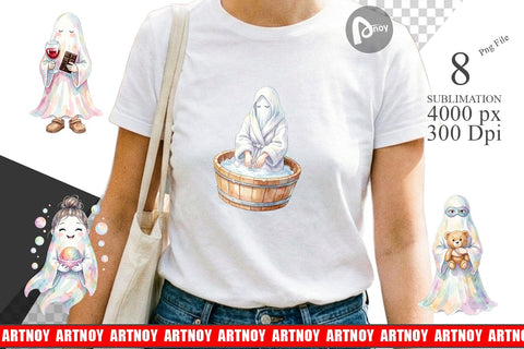 Sublimation Self Care Spa Day Mom Ghost Sublimation artnoy 