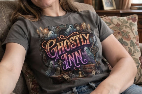 Sublimation Sinister Melancholic Retro Halloween Typography Sublimation artnoy 