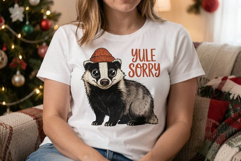 Sublimation Skeptical Woodland Holiday Critters Sublimation artnoy 