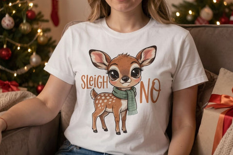 Sublimation Skeptical Woodland Holiday Critters Sublimation artnoy 