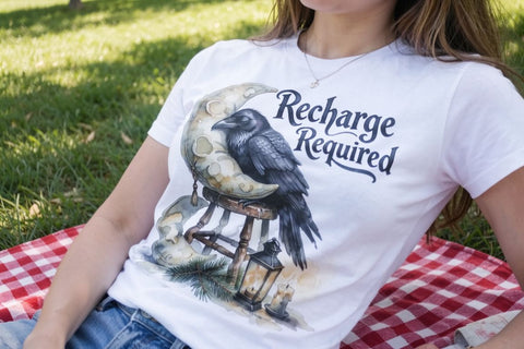 Sublimation Sleep-Deprived Raven Dark Whimsigoth Watercolor Quote Sublimation artnoy 