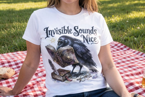 Sublimation Sleep-Deprived Raven Dark Whimsigoth Watercolor Quote Sublimation artnoy 