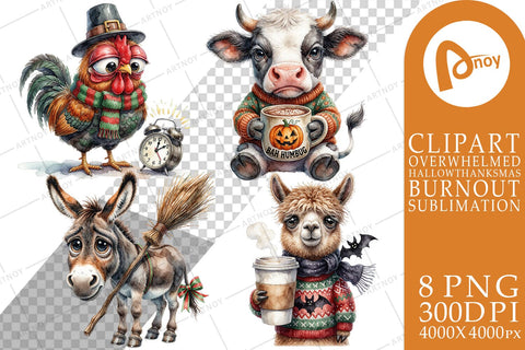 Sublimation Sleepy Barnyard Holiday Burnout Sublimation artnoy 