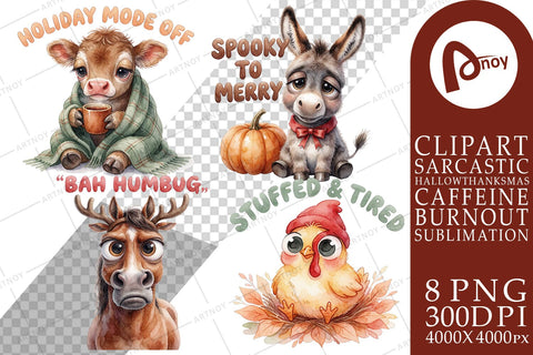 Sublimation Sleepy Barnyard Holiday Fatigue Quotes Sublimation artnoy 