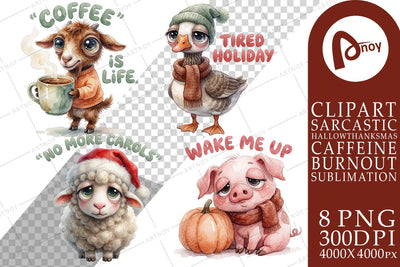 Sublimation Sleepy Barnyard Holiday Fatigue Quotes Sublimation artnoy 