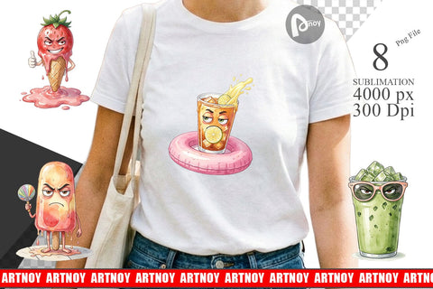 Sublimation Snarky Summer Treat Moods Sublimation artnoy 