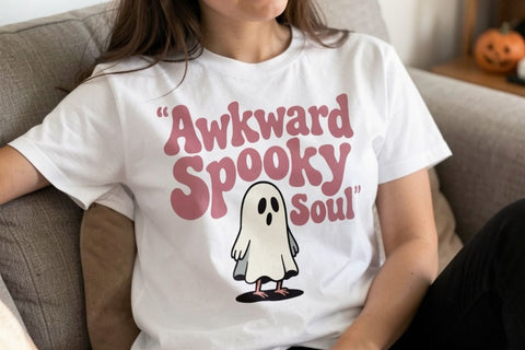 Sublimation Socially Awkward Ghost Retro SVG artnoy 