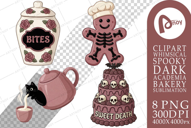 Sublimation Spooky Gothic Sweets Bakery Sublimation artnoy 