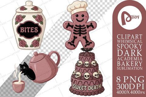 Sublimation Spooky Gothic Sweets Bakery Sublimation artnoy 
