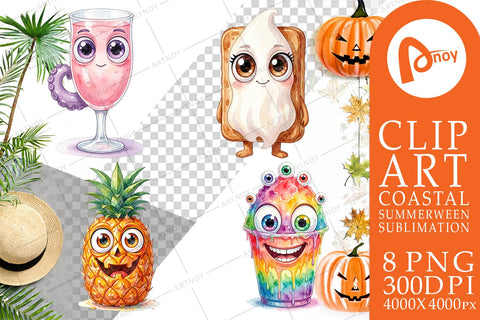 Sublimation Spooky Summer Snack Watercolor Sublimation artnoy 