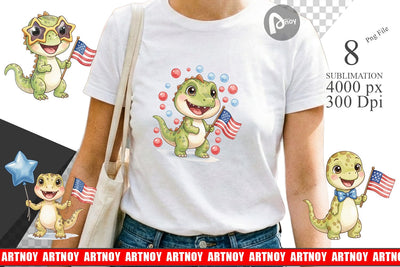 Sublimation Spotted Starry Dino Watercolor Sublimation artnoy 