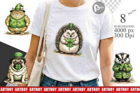 Sublimation St Paddys Lucky Animal Sublimation artnoy 