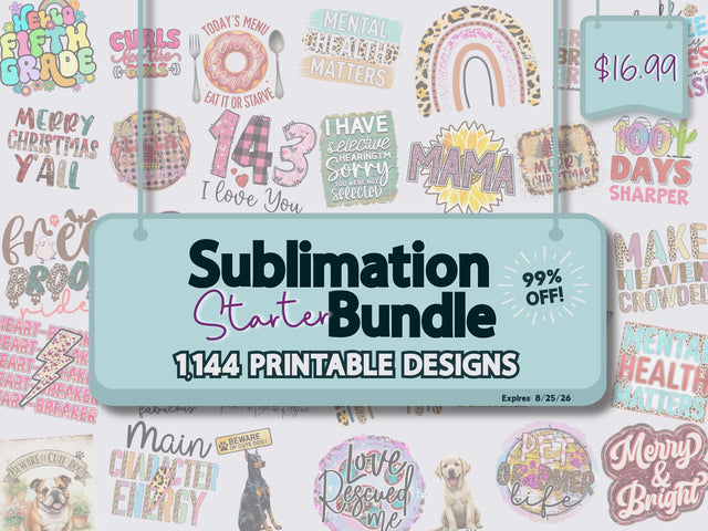 Sublimation Starter Bundle [Reg. $1689] 99% Off Bundle So Fontsy Design Shop 