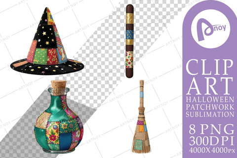 Sublimation Stitched Witchcraft Craft Patchwork Sublimation artnoy 