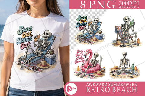 Sublimation Sunburnt Tired Skeleton Beach Moods Sublimation artnoy 