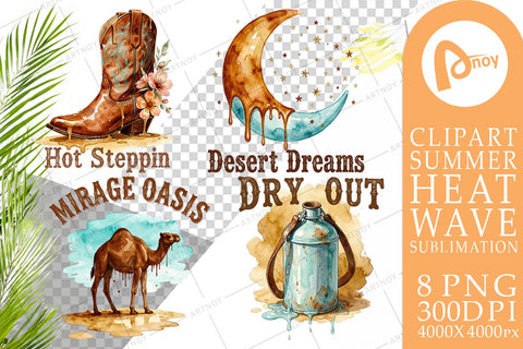 Sublimation Surreal Melting Desert Western Watercolor Sublimation artnoy 