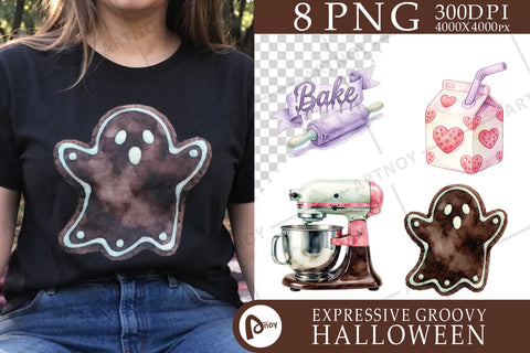 Sublimation Sweet Pastel Goth Halloween Bakery SVG artnoy 
