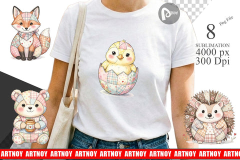 Sublimation Sweet Picnic Patchwork Watercolor Sublimation artnoy 