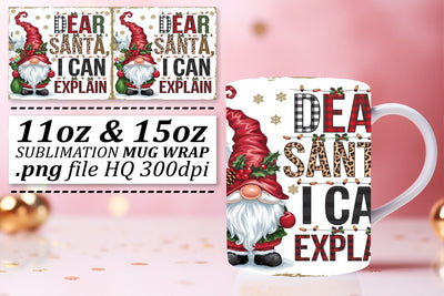 Sublimation templates for 11oz and 15oz mugs, get started! , Gnomes Sublimation afrosvg 
