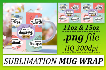 Sublimation templates for 11oz and 15oz mugs, get started! , Quote Sublimation afrosvg 