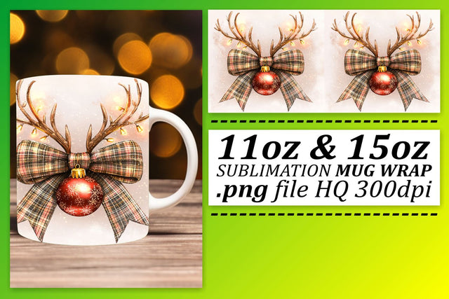 Sublimation templates for 11oz and 15oz mugs, get started! , Xmas Sublimation afrosvg 