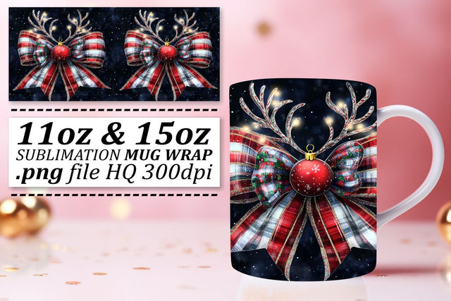 Sublimation templates for 11oz and 15oz mugs, get started! , Xmas Sublimation afrosvg 