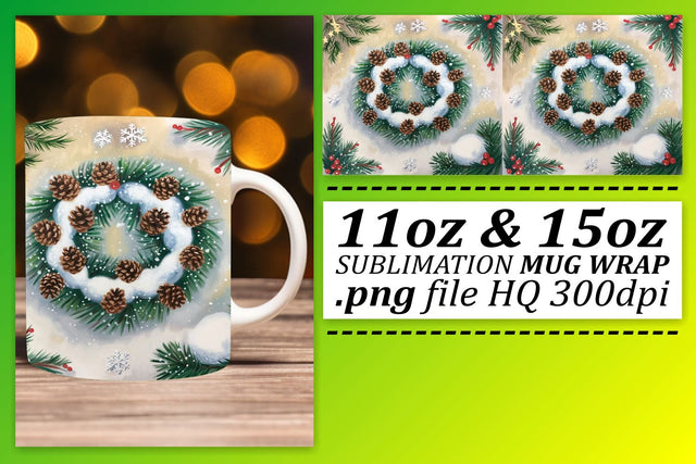 Sublimation templates for mugs, craft with confidence! , Christmas Sublimation afrosvg 