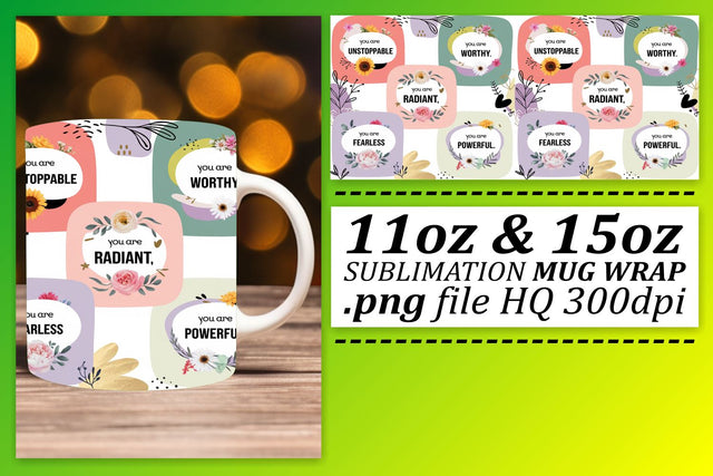 Sublimation templates for mugs, craft with confidence! , Quote Sublimation afrosvg 
