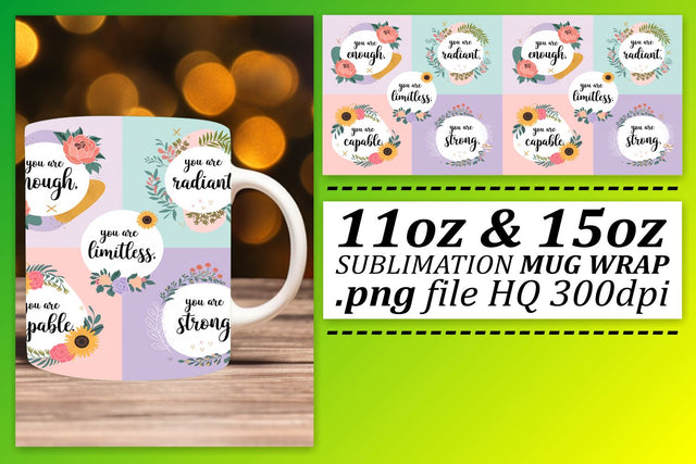 Sublimation templates for mugs, craft with confidence! , Quote Sublimation afrosvg 