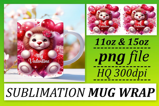 Sublimation templates for mugs, craft with confidence! , Valentines Sublimation afrosvg 