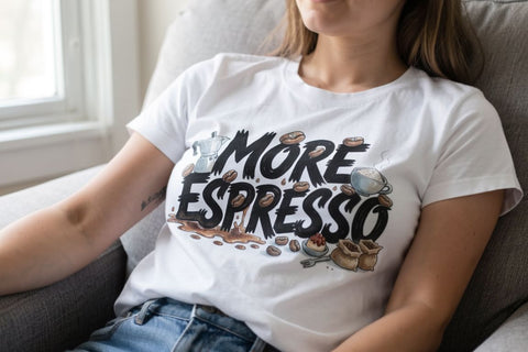Sublimation Tired Caffeinated Morning Moods Quote Sublimation artnoy 