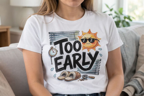Sublimation Tired Caffeinated Morning Moods Quote Sublimation artnoy 