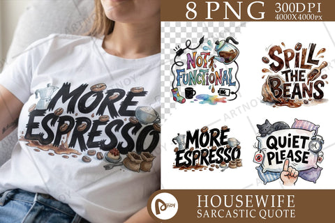 Sublimation Tired Caffeinated Morning Moods Quote Sublimation artnoy 