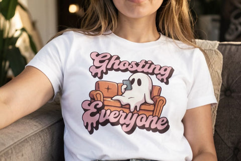 Sublimation Tired Ghoul Club Retro Halloween SVG artnoy 