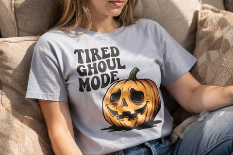Sublimation Tired Spooky Mama Halloween SVG artnoy 