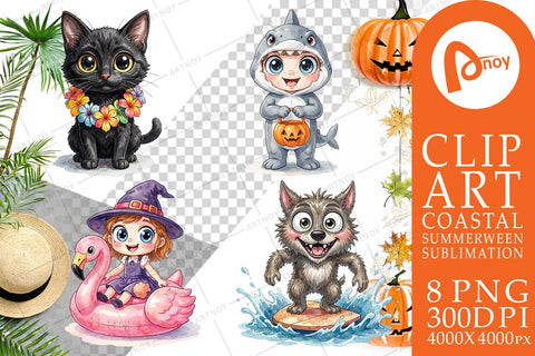 Sublimation Tropical Trick or Treater Sublimation artnoy 