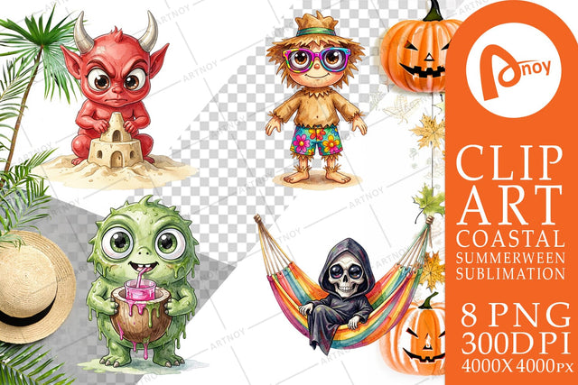 Sublimation Tropical Trick or Treater Sublimation artnoy 