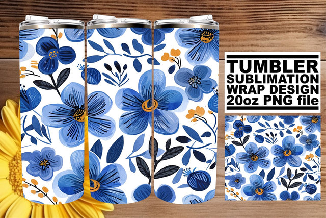 Sublimation Tumbler Sleeve - Stunning Flower Print Sublimation afrosvg 