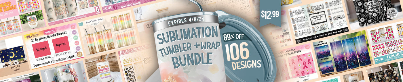 Sublimation Tumbler + Wrap Bundle