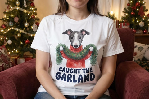 Sublimation Twinkle Lights Tangled Dog Drama Sublimation artnoy 