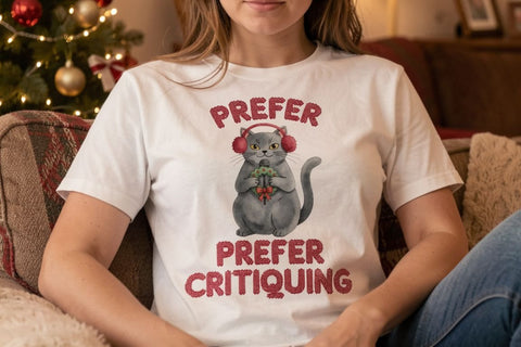 Sublimation Ugly Sweater Judgmental Cat Choir Sublimation artnoy 