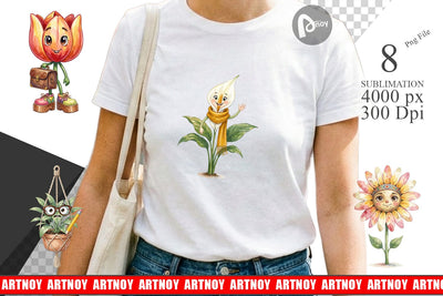 Sublimation UglyCute Groovy Plant Teacher Sublimation artnoy 