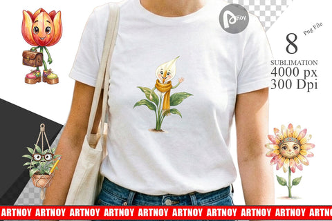 Sublimation UglyCute Groovy Plant Teacher Sublimation artnoy 