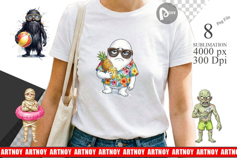 Sublimation Unimpressed Summerween Ghouls Sublimation artnoy 