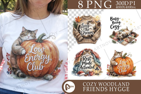 Sublimation Unmotivated Cat Cozy Hygge Watercolor Quote Sublimation artnoy 