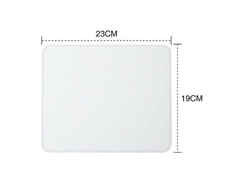 Sublimation Vegan Leather Placemats: 12 x18 Inch White Physical Craft Express 