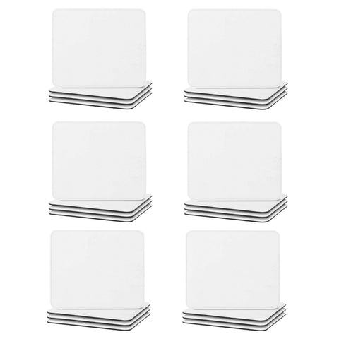 Sublimation Vegan Leather Placemats: 9x7 Inch White Physical Craft Express 24-Pack 