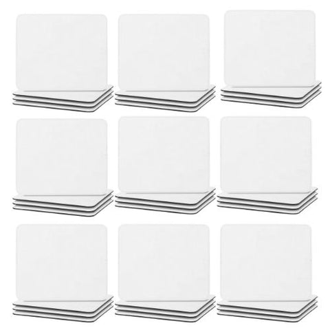 Sublimation Vegan Leather Placemats: 9x7 Inch White Physical Craft Express 36-Pack 