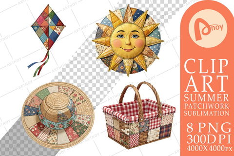 Sublimation Vibrant Summer Play Patchwork Sublimation artnoy 