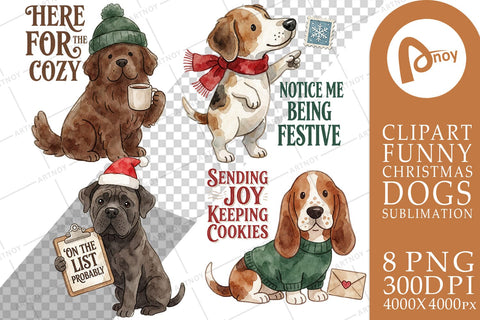 Sublimation Vintage Holiday Photo Card Dogs Sublimation artnoy 